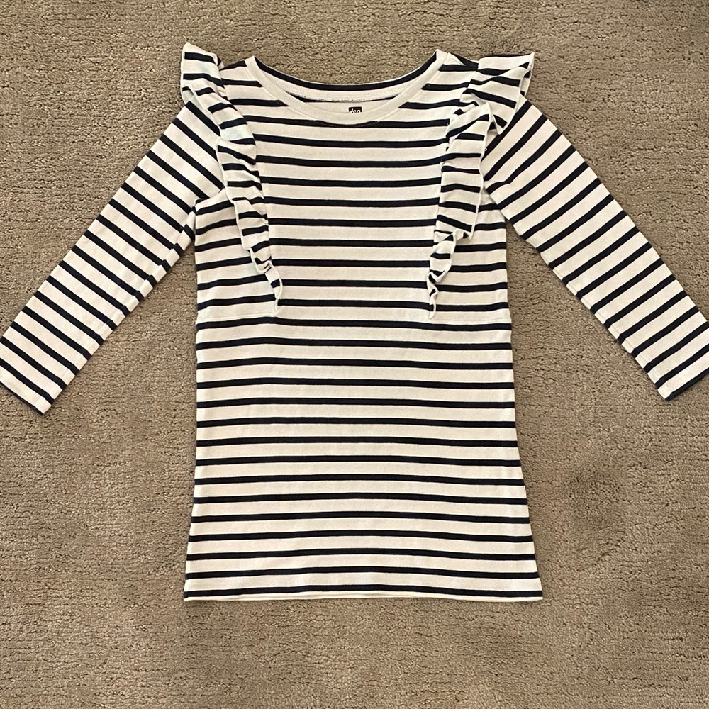 Striped Navy and White Kids Dress